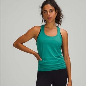 lululemon athletica Green Racerback Swiftly Tank Top